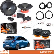 Kit 6 Casse Altoparlanti Hertz DSK 165.3+DCX ANT+POST per Opel Corsa D 2006-2019