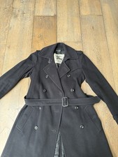 Trench cappotto lana nero
