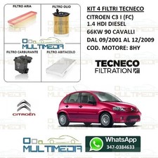 KIT TAGLIANDO 4 FILTRI TECNECO