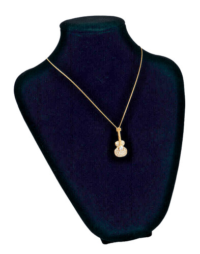 Collana chitarra dorata cm - chitarra, 44