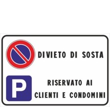 CARTELLO DIVIETO DI SOSTA
