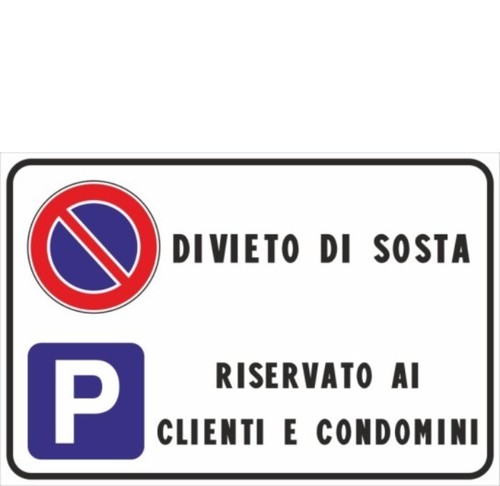 Cartello divieto sosta - divieto,