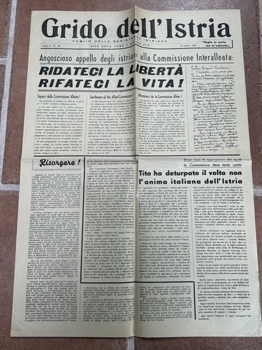 Grido dell istria nº - grido, 29