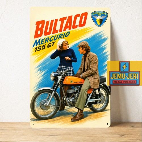 Insegna metallo moto - in,