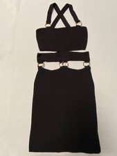 Robe ajourée XS stretch noir