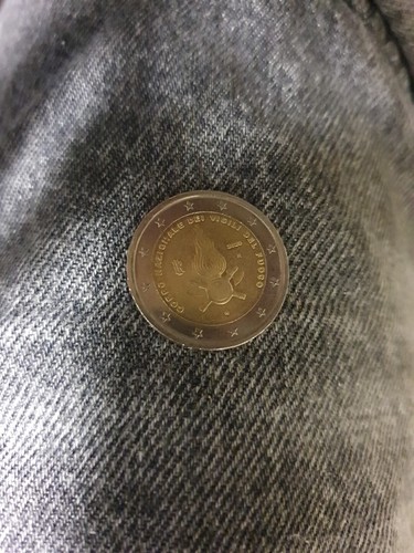 Moneta euro rara vigili - 2,