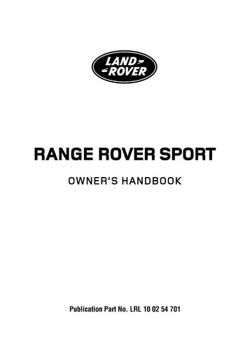 Range rover sport - range,
