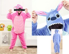 Stitch - Vestiti Carnevale Kigurumi  Dress up Fleece Onesie KIGU001