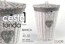 CESTA IN VIMINI TONDA PORTA