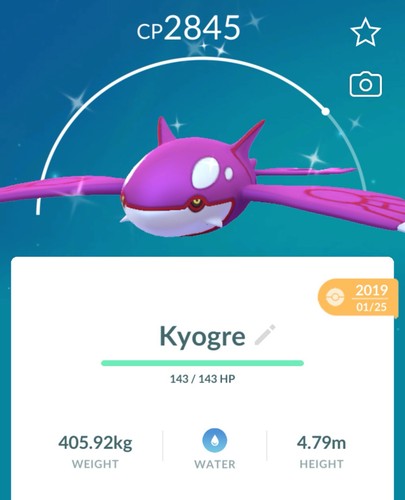 Shiny kyogre 2019 2020 - shiny, pokemon