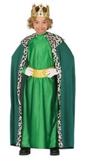Costume re magio verde bambino Melchiorre presepe vivente