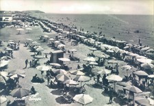 ab596  cartolina scauri spiaggia provincia di latina