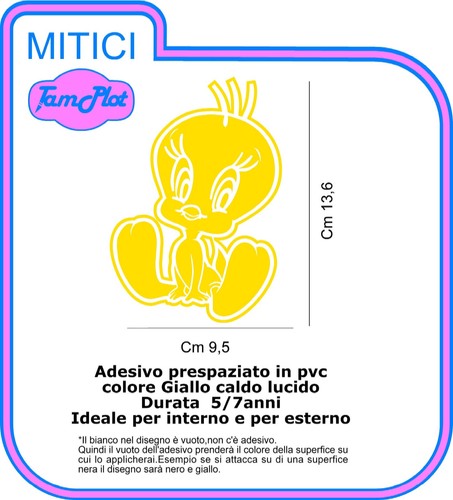 Titti adesivo cartone - ,