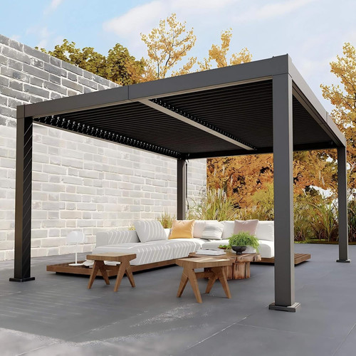 Adjustable louvered pergola - louvered,