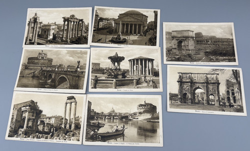 Cartoline epoca roma italia - roma,