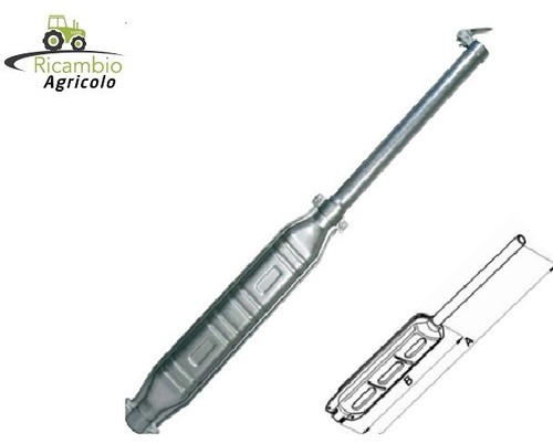 Marmitta silenziatore trattore - silenziatore,