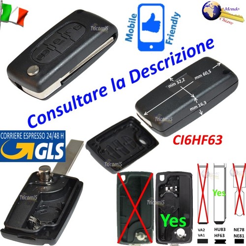 Chiave telecomando guscio - chiave,