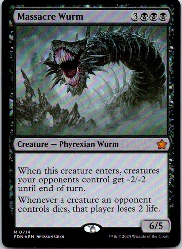 Massacre wurm foil - massacre,