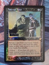 MTG 1x Tutor infernale RVR Ravnica serializzato retro FOIL ⭐