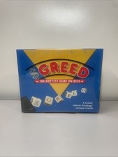 VINTAGE Greed Dice gioco da tavolo The Great American Greed 1989 SIGILLATO RARO RETRÒ