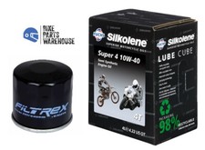 HONDACB750 F2 1992-2001 SILKOLENE SUPER4 10W40 KIT SERVIZIO OLIO E FILTRO