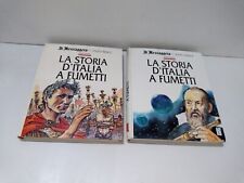 VOLUME 1 E 2  RILEGATI - LA STORIA D'ITALIA A FUMETTI ENZO BIAGI IL MESSAGGERO