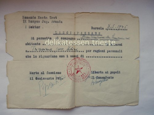Trieste maggio 1945 - trieste,