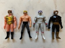 TIGER MASK SET L'UOMO TIGRE TOMY TIGER MAN SOFUBI ACTION FIGURE GASHAPON JAPAN