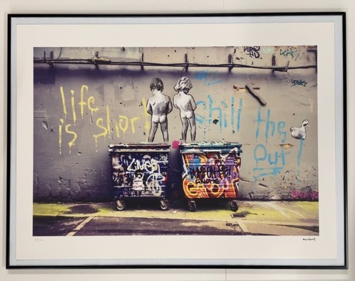 Lithographie banksy avec - lithographie,