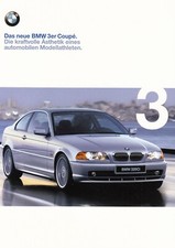 BMW Serie 3 E46 COUPE 318 320 323 328 CI Classic depliant brochure 1999 BC