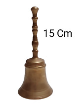 Campana antica in ottone con manico 15 cm Campanella campanellina da collezione