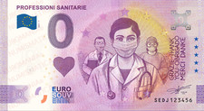0 € ZERO EURO SOUVENIR BANCONOTA UFFICIALE ITALIA 2021 - PROFESSIONI SANITARIE
