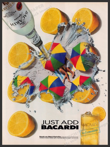 Pubblicità stampa bacardi rum - pubblicità,