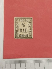 Antichi Stati Romagne Francobollo 1/2 Bai