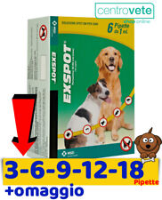 Exspot 1 ml  3 / 6 / 9 / 12 / 18 Pip - Cani da 2,5 kg a 40 kg - Antiparassitario