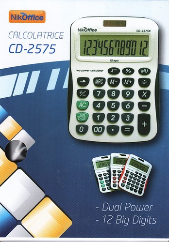 Calcolatrice nikoffice 2575 - calcolatrice,