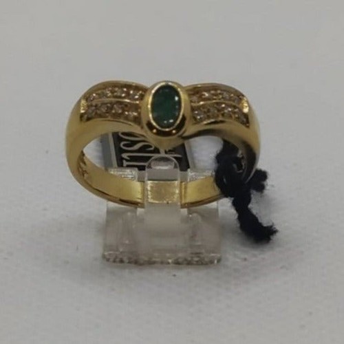 Anello oro 18k smeraldi - , e