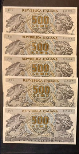 500 lire aretusa 5 - 500, pz.5