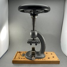 Bergeon 2835 Vintage Watch Case Opener Swiss Made with Wooden Base