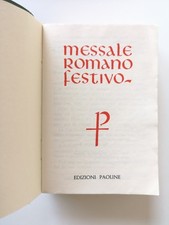 Messale Romano festivo - edizioni paoline - 1965