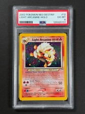 PSA 6 Light Arcanine 12/105 HOLO Pokémon Card WOTC Neo Destiny Rare Holo EX-MT