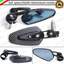COPPIA SPECCHIETTI RETROVISORI MANUBRIO CARBON NERO PER SYM SUPER DUKE 125