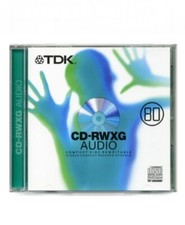 RARE TDK CD-RWXG 80 AUDIO 80