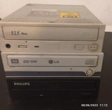 3 PZ LOTTO STOCK SET MASTERIZZATORE CD DVD-RW SATA INTERNO PC DESKTOP DA TESTARE