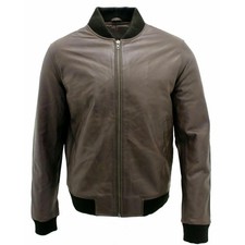 Giubbotto Bomber Uomo Marrone