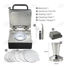 Sigillatrice Capsule Caffè Elettrica Portatile Foglio Alluminio Capsule 220V