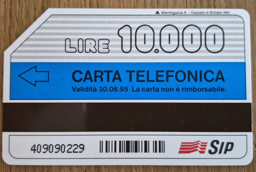 Sip scheda telefonica lire - telefonica,