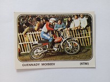 FIGURINA MOTO SPORT PANINI 1979 MOSEEV KTM n 184 CON VELINA