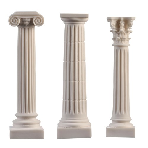 Set colonne greche - set, corinto