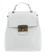 FURLA Metropolis Backpack S zaino per il tempo libero zaino marshmallow bianco nuovo